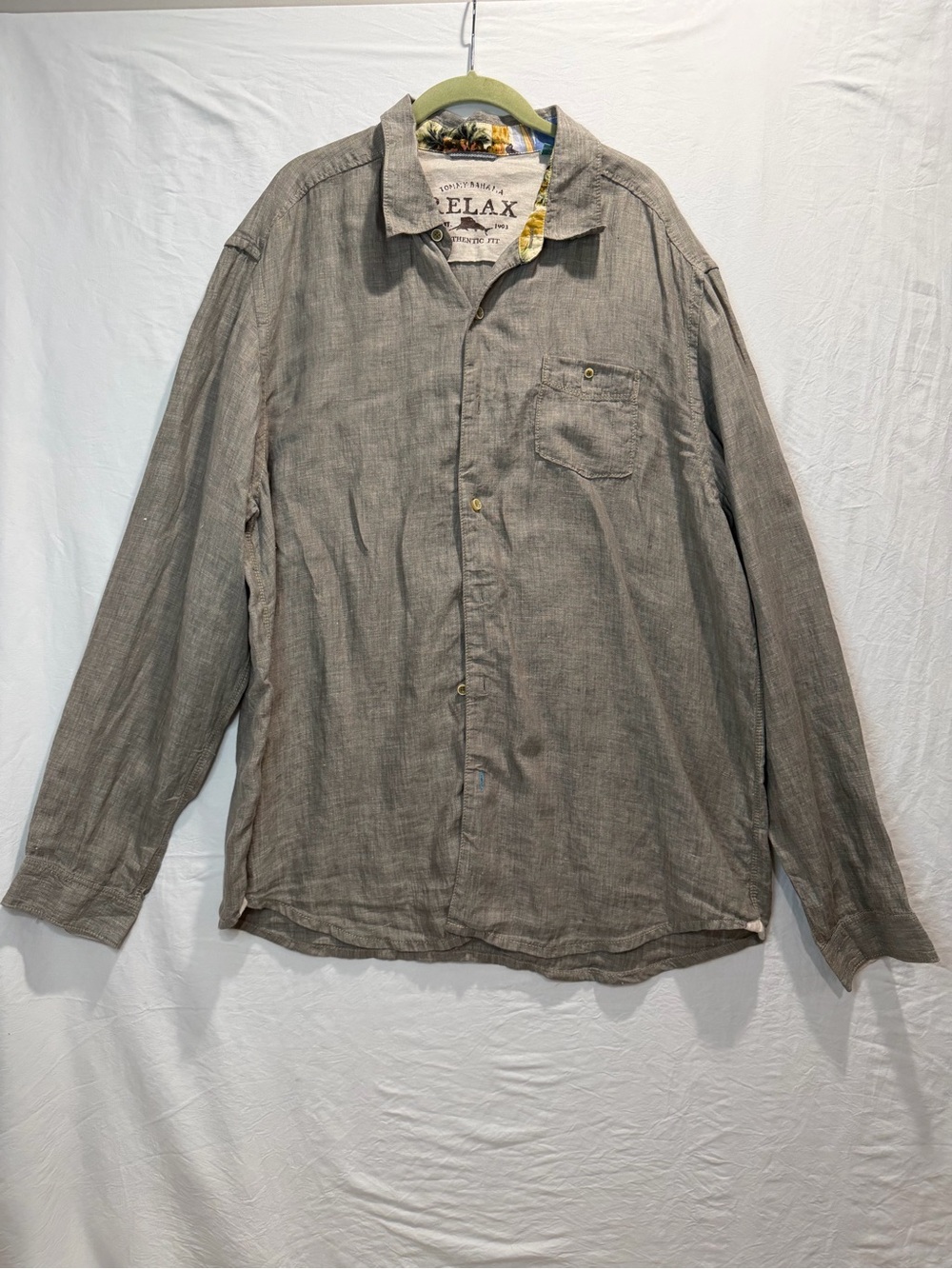 Tommy Bahama Casual Long-Sleeve Button-Down Shirt in Light Brown